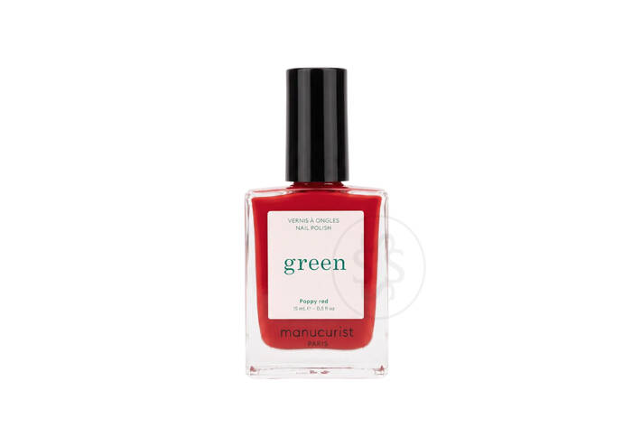 Лак для нігтів з помаранчево-червоним відтінком MANUCURIST Green™ Poppy Red 15 мл