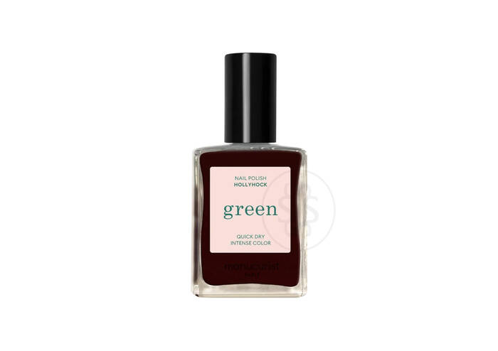 Лак для нігтів з червоно-чорним відтінком MANUCURIST Green™ Hollyhock 15 мл
