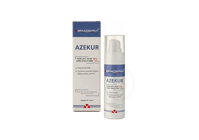 Крем для комплексного контролю акне та підтримки ремісії BRADERM Azekur Cream 30 мл