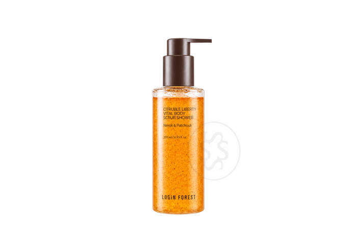 Гель-скраб для тіла з ароматом неролі та пачулі LOGIN FOREST Citruble Liberty Vital Body Scrub Shower 205 мл