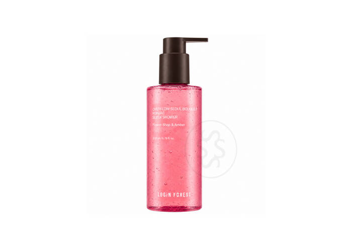 Гель для душу з ароматом квітів та амбри LOGIN FOREST Overflow Seoul Bouquet Konjac Sleek Shower 200 мл