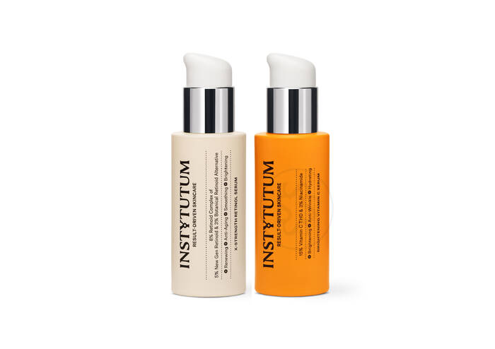 Набір концентрованих серумів "День та Ніч" INSTYTUTUM X-Strength Retinol Serum + Brightening Vitamin C Serum