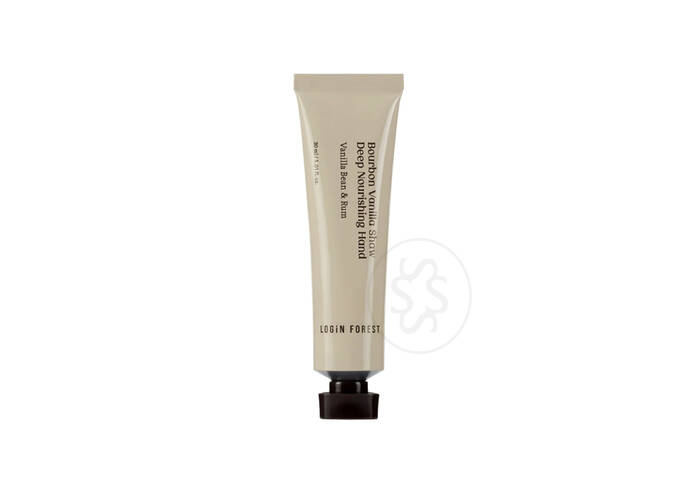 Крем для рук з ароматом ванільних бобів та рому  LOGIN FOREST Bourbon Vanilla Shaw Deep Nourishing Hand Cream 30 мл