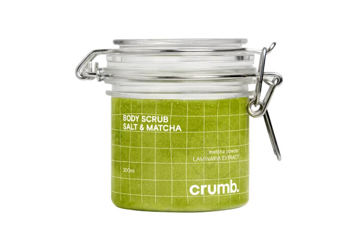Сольовий скраб для тіла CRUMB з пудрою Matcha та екстрактом ламінарії 200 мл