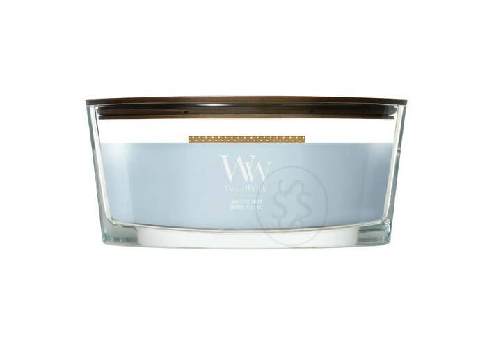 Ароматична свічка з ароматомсвіжості та чистоти WOODWICK Lakeside Mist 453 г