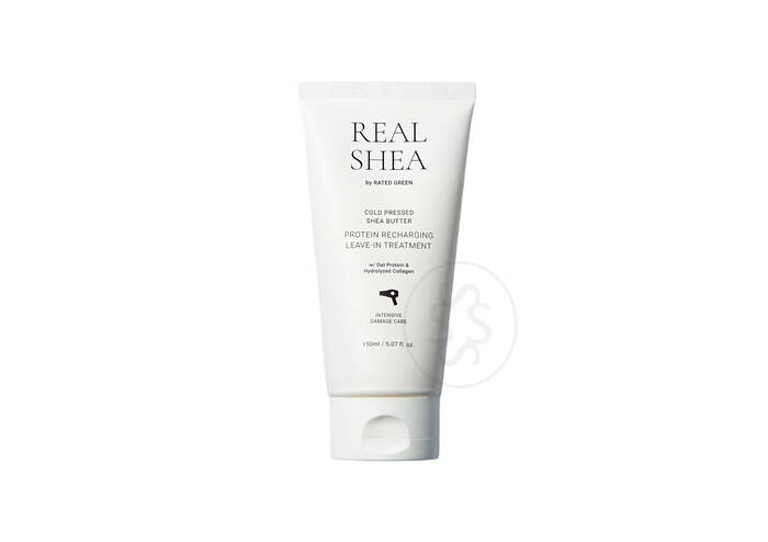 Термозащитный восстанавливающий крем для волос с маслом ши Rated Green REAL SHEA COLD PRESSED SHEA BUTTER LEAVE-IN TREATMENT 150 ml