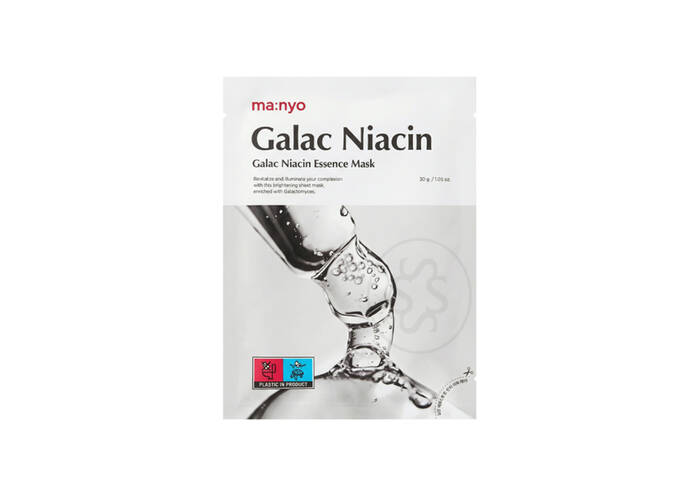 Тканева маска для освітлення шкіри MANYO FACTORY Galac Niacin Essence Mask 1*30г