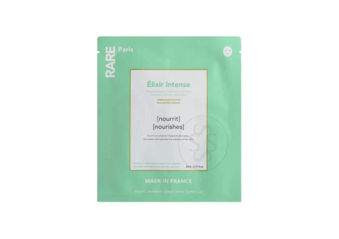 Поживна тканинна маска з гіалуроновою кислотою та скваланом RARE PARIS Elixir Intense Nourishing Face Mask 1 шт*23 мл