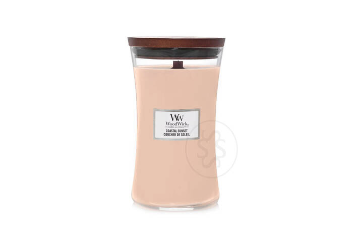 Ароматична свічка з ароматом цитрусових, кокоса і ванілі WOODWICK Coastal Sunset 609 г
