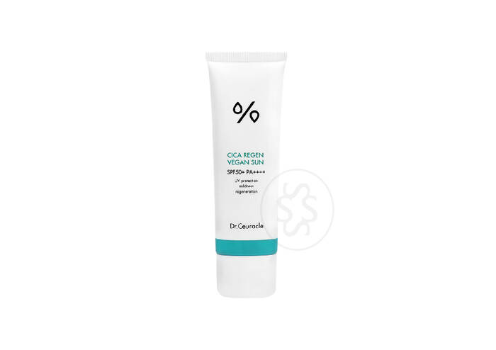 Сонцезахисний веганський крем DR. CEURACLE Cica Regen Vegan Sun SPF 50+ PA++++, 50 мл