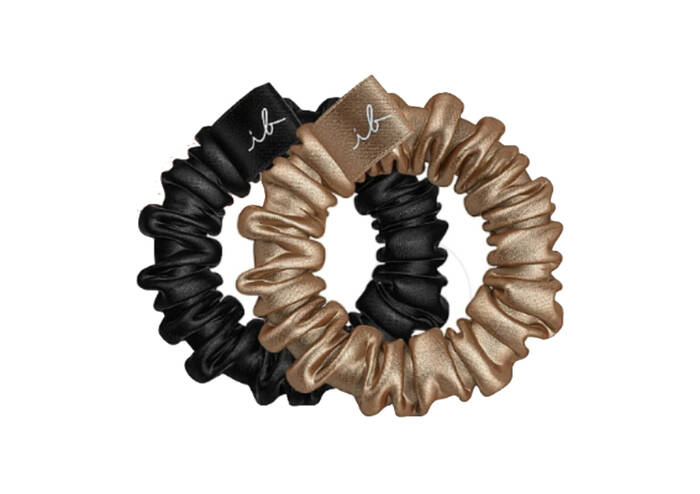Резинки для волос INVISIBOBBLE Sprunchie Slim 2 шт / черные, беж