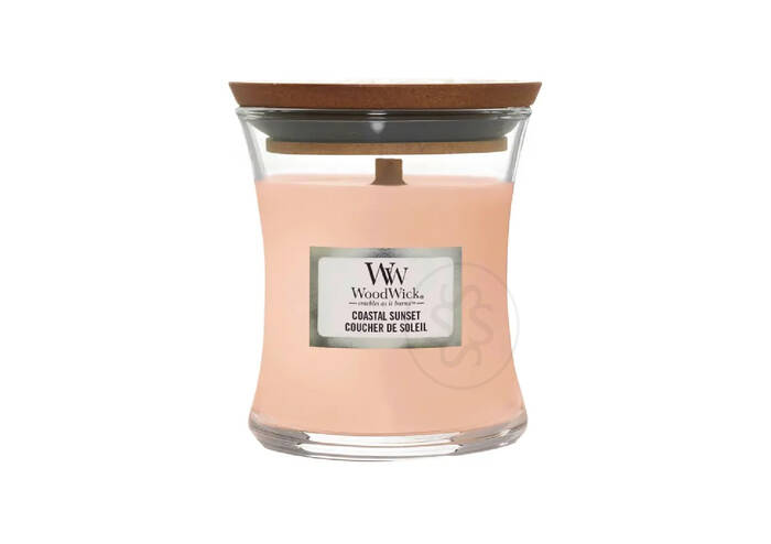 Ароматична свічка з ароматом цитрусових, кокоса і ванілі WOODWICK Coastal Sunset 85 г
