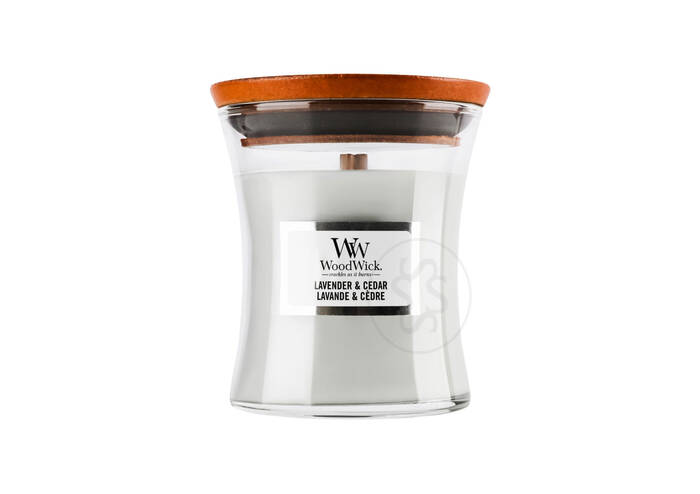 Ароматична свічка з ароматом лаванди і кипариса WOODWICK Lavender & Cedar 85 г