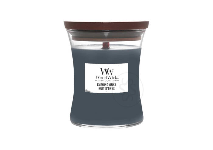 Ароматична свічка з ароматом чорної орхідеї та сандалового дерева WOODWICK Evening Onyx 85 г