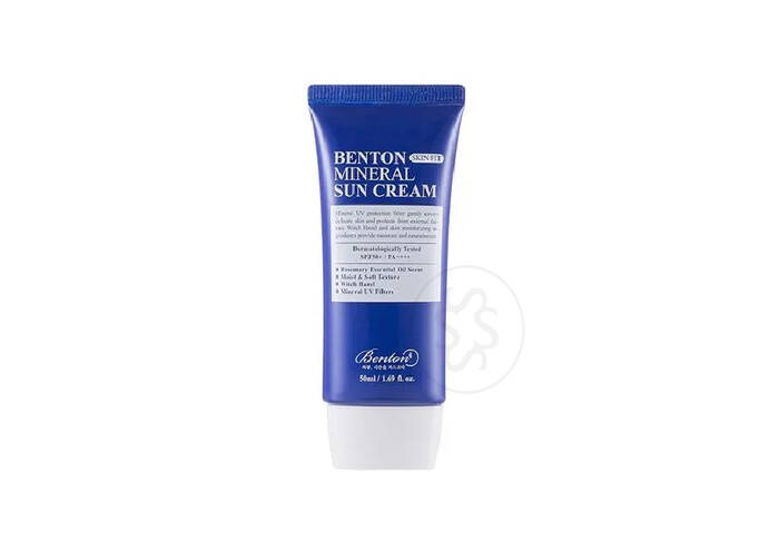 Солнцезащитный крем на минеральной основе BENTON Skin Fit Mineral Sun Cream SPF50+/PA++++ 50 мл