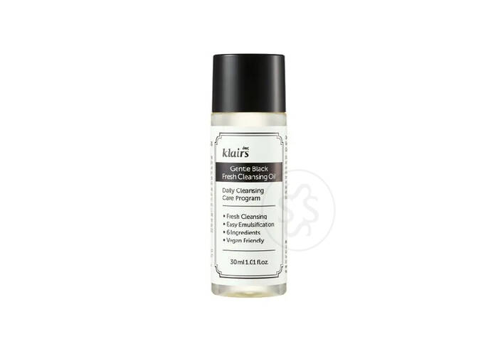 Гидрофильное масло для деликатной очистки DEAR, KLAIRS Gentle Black Fresh Cleansing Oil 30 мл