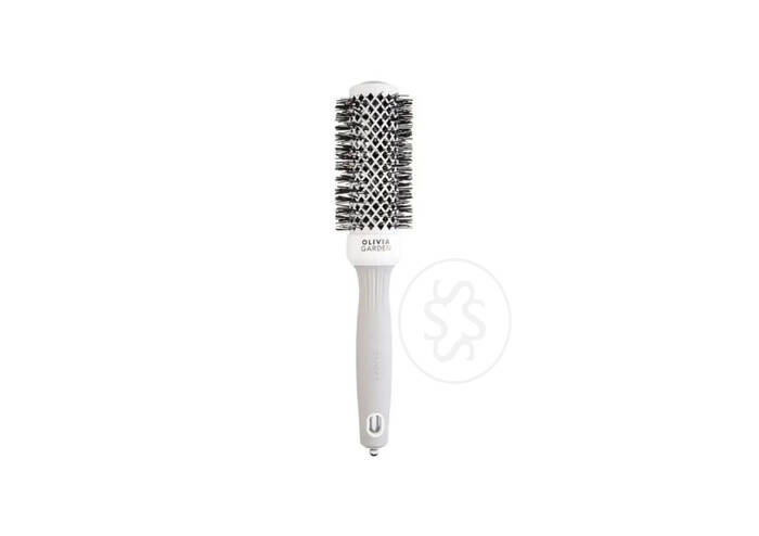 Брашинг для волосся OLIVIA GARDEN Expert Blowout Shine White&Grey 35 мм