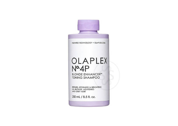 Висококонцентрований фіолетовий шампунь для освітленого волосся OLAPLEX №4P Blonde Enhancer Toning Shampoo 250 мл