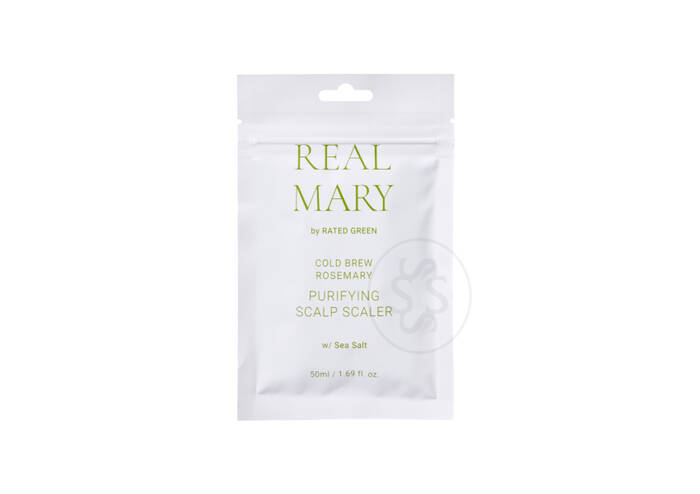 Очищающая маска для кожи головы с морской солью RATED GREEN Real Mary Cold Brewed Rosemary Purifyng Scalp Scaler 50 мл