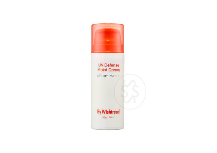 Зволожуючий сонцезахисний крем з пантенолом BY WISHTREND UV Defense Moist Cream SPF 50+ PA++++ 50 мл