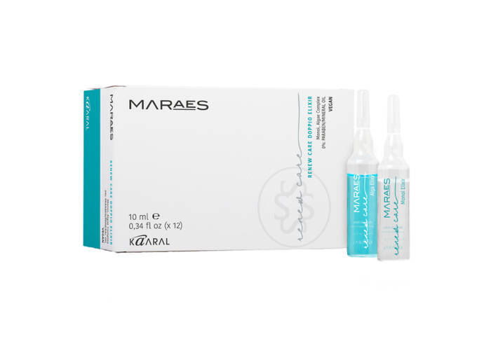 Еліксир для відновлення волосся з комплексом водоростей KAARAL Maraes Renew Care Doppio Elixir 12*10 мл