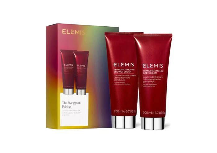 Вишуканий тропічний дует для душу та тіла Франжипані ELEMIS The Story of Frangipani Monoi Gift Set