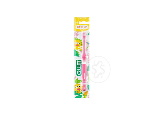 Детская зубная щетка GUM Baby Monster Toothbrush (0+) Pink