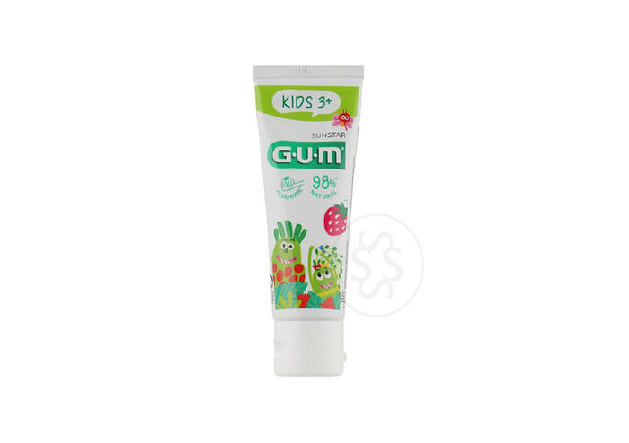 Зубна паста-гель GUM Kids 3+ Strawberry 50 мл