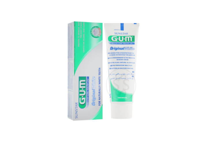 Зубна паста "Природньо білі зуби" GUM Original White 75 мл