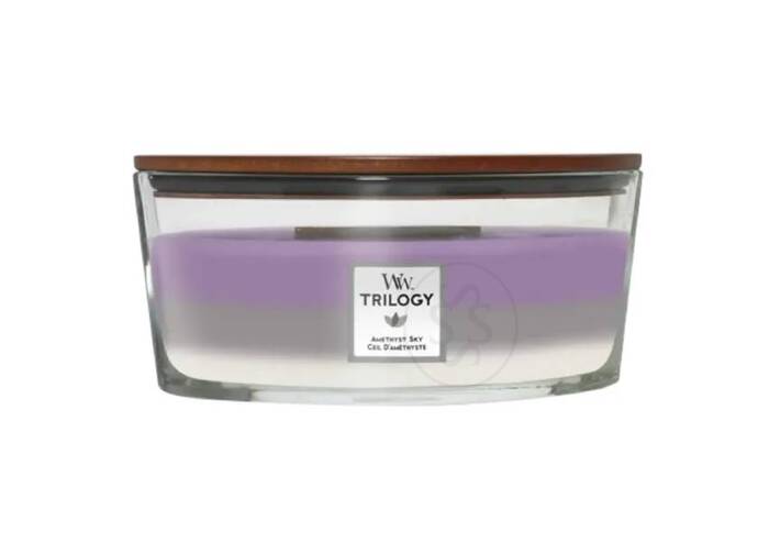 Ароматична свічка з тришаровим ароматом WOODWICK Trilogy Amethyst Sky 453 г