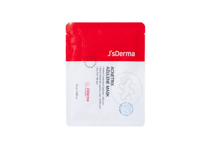 Тканевая маска успокаивающая с азуленом JS DERMA Acnetrix Azulene Mask 25 г