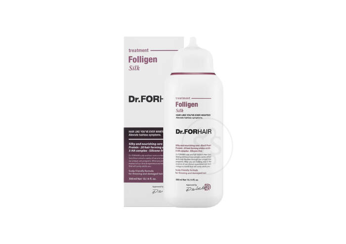 Відновлююча маска для пошкодженого волосся DR.FORHAIR Folligen Silk Treatment 300 мл