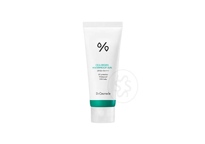 Водостійкий сонцезахисний крем з центелою азіатською DR. CEURACLE Cica Regen Waterproof Sun SPF 50+ PA++++ 100 мл