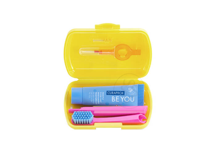 Дорожній набір для ротової порожнини CURAPROX 'Be You' Yellow