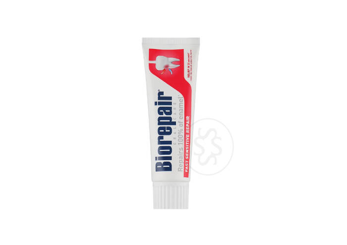 Зубна паста для зменшення чутливості та відновлення емалі BIOREPAIR Fast Sensitive Repair 75 мл