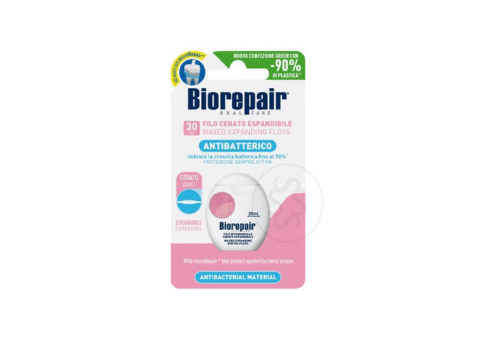 Расширяющая нить-флос для слабых и воспаленных десен BIOREPAIR Waxed Expanding Dental Floss