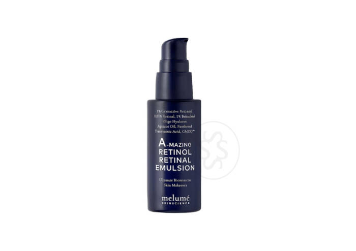 Нічна мікроемульсія з ретиноїдом і ретиналем MELUME A-mazing Retinol Retinal Emulsion 30 мл