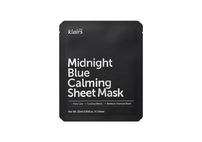 Тканевая успокаивающая маска DEAR, KLAIRS Midnight Blue Calming Sheet Mask 1 шт