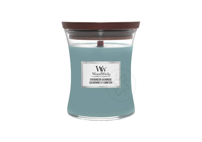 Ароматична свічка з нотами сосни, свіжого повітря та кашеміру WOODWICK Evergreen Cashmere 275 г