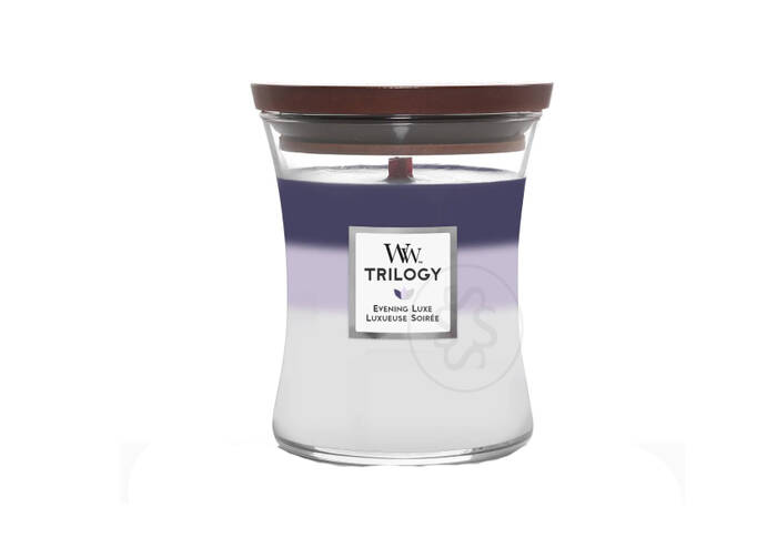 Ароматична свічка з тришаровим ароматом WOODWICK Evening Luxe Trilogy 275 г