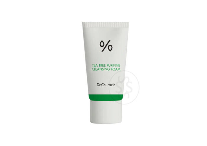 Гель-пінка для вмивання з екстрактом чайного дерева DR. CEURACLE Tea Tree Purifine Cleansing Foam 10 мл