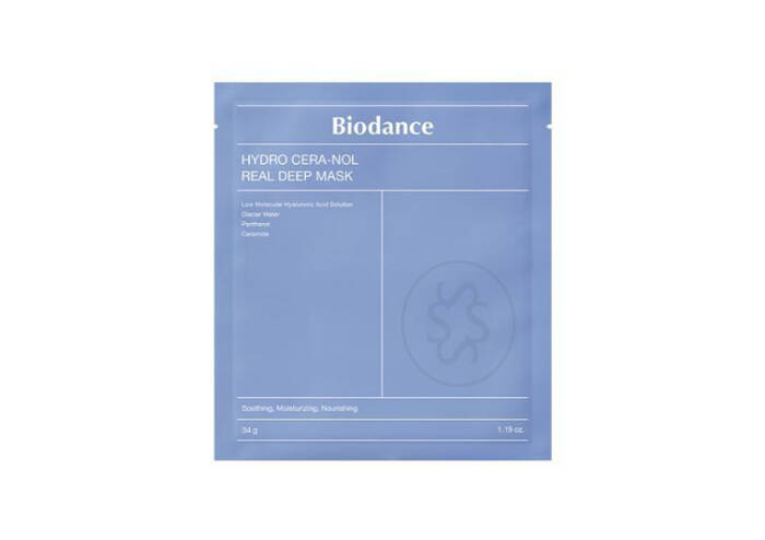 Восстановительная ночная гидрогелевая маска для лица BIODANCE Hydro Cera-Nol Real Deep Sheet Mask 1 шт