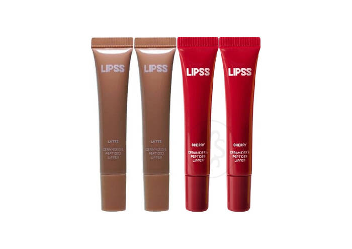 Набір блисків для губ LIPSS Lipper Latte and Cherry Lip Gloss 4 шт