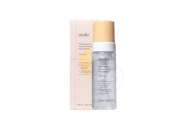 М’яка пінка для вмивання з глюконолактоновою кислотою та сапонарією ONDO BEAUTY 36.5 PHA & Saponaria Purifying Foaming Facial Cleanser 150 мл