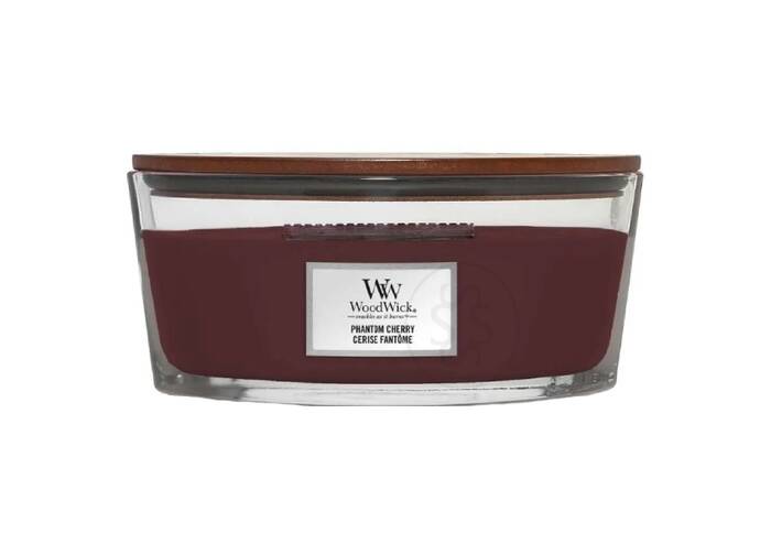 Ароматична свічка з ароматом темної вишні та амбри WOODWICK Phantom Cherry 453 г