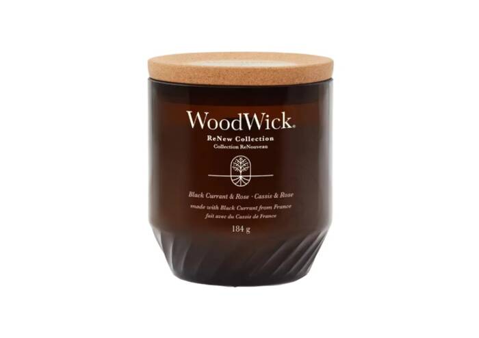 Свічка з ароматом чорної смородини та троянди WOODWICK ReNew Collection Black Currant and Rose 184 г