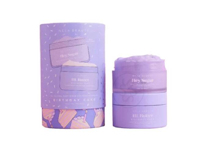 Подарунковий набір для догляду за тілом «Святковий торт» NCLA BEAUTY Birthday Cake Body Care Discovery Set