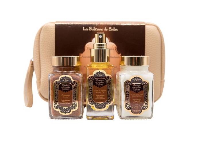 Набор для тела с ароматом амбры, ванили и пачули LA SULTANE DE SABA Ayurvedique
