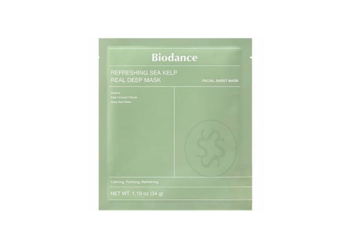 Нічна гідрогелева маска для обличчя з морськими водоростями BIODANCE Refreshing Sea Kelp Real Deep Mask 1 шт