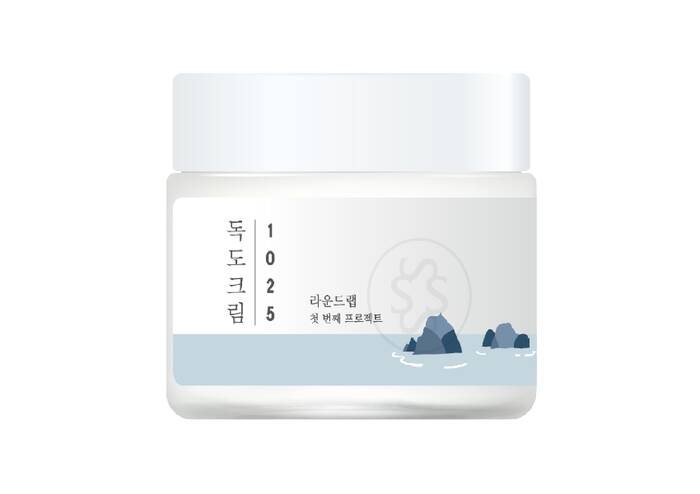 Увлажняющий крем с морской водой ROUND LAB 1025 Dokdo Cream 80 мл